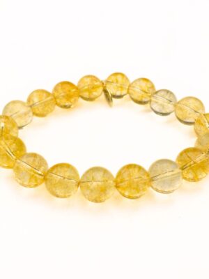 Citrine Crystal Bracelet | 10mm Polished