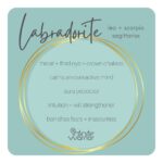 Matte Labradorite Crystal Bracelet | Silver Heart Charm