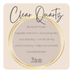 Clear Quartz Crystal Bracelet | Gold Rings