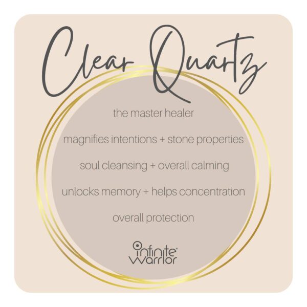 Clear Quartz Crystal Bracelet | Gold Rings