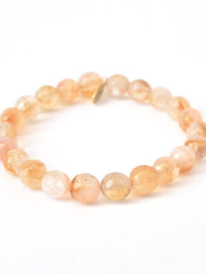 Citrine Bracelet | 8mm Honey Bee