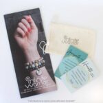 Hematite Crystal Bracelet | 8mm Gunmetal + Silver Dog Bone
