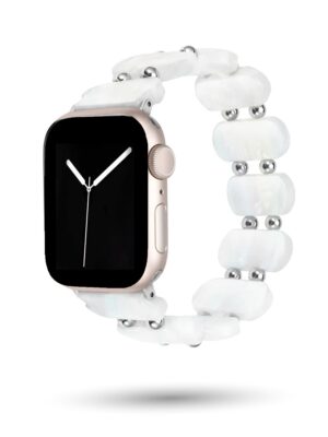 Brynne Collection - Silver Ashen Apple Watch Band