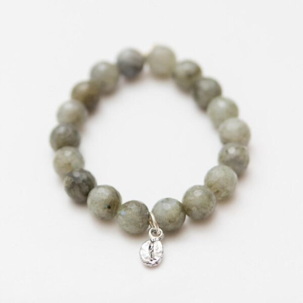 Labradorite Crystal Bracelet | Gray