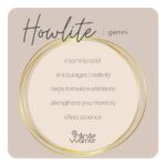 Howlite Crystal Bracelet | Lava Barrel + Gunmetal Rings
