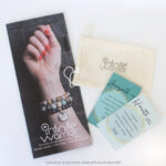 December Birthstone Crystal Bracelet | 8mm Lava + Turquoise Bracelet