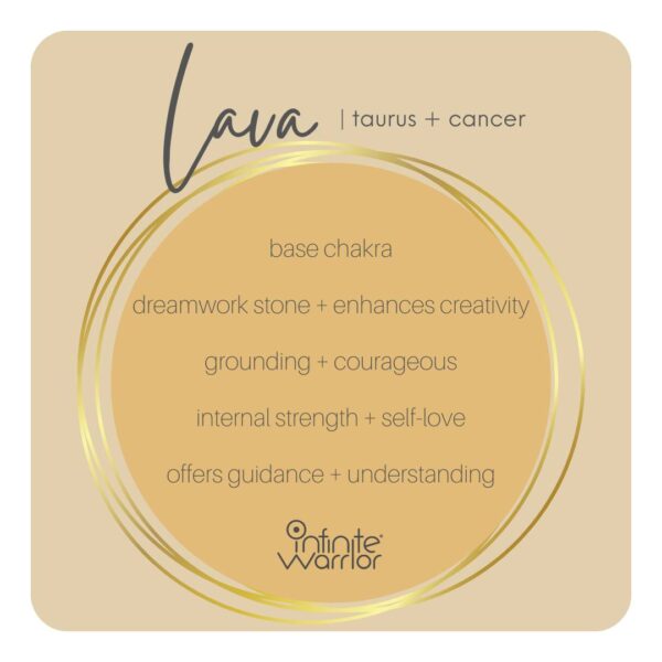 May Birthstone Crystal Bracelet | 8mm Agate + Lava