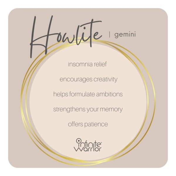 Howlite Bracelet | Blue Lace Agate Center Stone