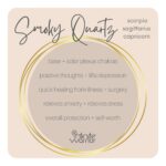 Smoky Quartz Crystal Bracelet | Blue Lace Agate